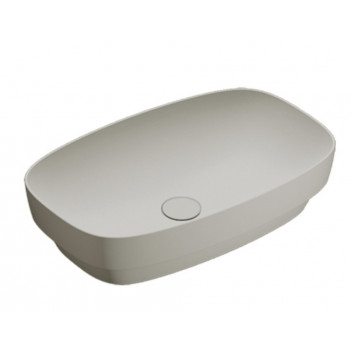 Recessed washbasin Catalano Green, 65x40cm, without overflow, cement satynowy