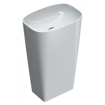 Recessed washbasin Catalano Green Lux, 40x40cm, without overflow, white satynowy