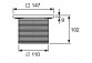 Ramka rusztu TECEdrainpoint S, 150x150mm, of plastic, without grid