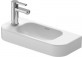 Washbasin small Duravit Happy D. 50 cm, White Alpin WonderGliss