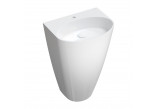 Washbasin 55x43 cm freestanding Omnires Marble + white - sanitbuy.pl