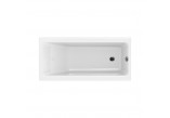 Bathtub rectangular Cersanit Crea, 160x75cm, acrylic, white