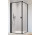 Door shower Radaway Nes 8 Black KDJ I Frame 100, left, black ramka, 1000x2000mm