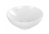 Countertop washbasin Villeroy & Boch Loop & Friends, round, 38cm, without overflow, Weiss Alpin
