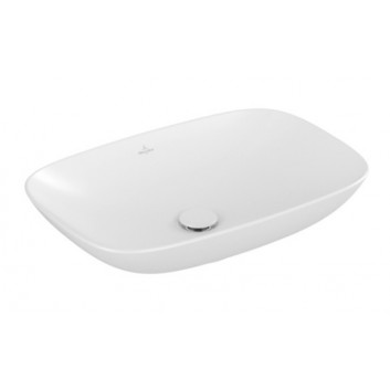 Countertop washbasin Villeroy & Boch Loop & Friends, 62x42cm, z overflow, Weiss Alpin CeramicPlus