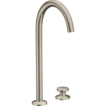 3-hole washbasin faucet Axor One, standing, height 246mm, set drain push-open, chrome