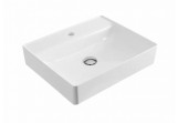 Countertop washbasin Excellent Rima 2.0, 50x40cm, without overflow, battery hole, śnieżnobiały