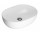 Countertop washbasin Oltens Hamnes Thin, 49,5x39,5cm, oval, without overflow, powłoka SmartClean, white