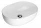 Countertop washbasin Oltens Hamnes, 60x42,5cm, oval, without overflow, powłoka SmartClean, white