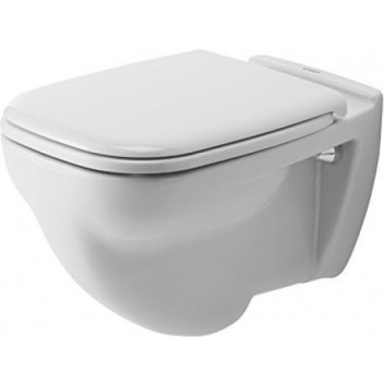 Bowl WC hanging Duravit D-Code, 56x36cm, HygieneGlaze, white