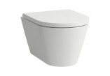 Wall-hung wc WC Laufen Kartell by Laufen, 49x37cm, rimless - szary mat