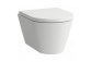 Wall-hung wc WC Laufen Kartell by Laufen, 49x37cm, rimless - szary mat