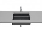 Under-countertop washbasin Roca Inspira Square, 49,5x39cm, Fineceramic, without overflow - onyx