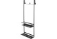Shelf wall hanging na kabinę shower Deante Mokko, 76x30cm, nero