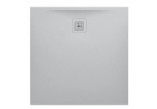 Square shower tray Laufen Pro Marbond, 90x90cm, ultrapłaski, jasny szary