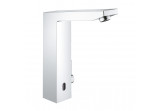 Electronic washbasin faucet Grohe Eurocube E, standing, height 225mm, Infra-red, with mixer, mixer 6V, chrome
