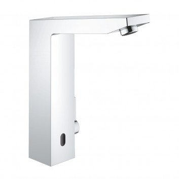 Electronic washbasin faucet Grohe Eurocube E, standing, height 225mm, Infra-red, with mixer, mixer 6V, chrome