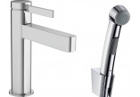 Washbasin faucet Hansgrohe Finoris, standing, height 182mm, z główką Bidette i wężem 160cm, chrome