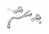 Washbasin faucet Zucchetti Agora Classic two-handle, concealed - chrome, chrome