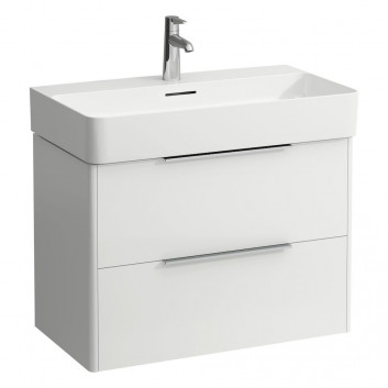 Cabinet vanity Lufen Base, 735x390mm, dwie szuflady, dla umywalki 810285, set organizerów, white matt