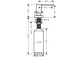 Soap dispenser Hansgrohe A51, Capacity 500 ml, montaż na blacie - stainless steel,