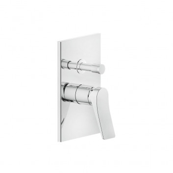Mixer shower Gessi Rilievo, concealed, single lever, component wall mounted, chrome