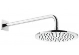 Overhead shower Gessi Rilievo, round, 250mm, arm wall-mounted 389mm, copper brushed PVD