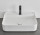 Countertop washbasin/hanging Cielo Shui Comfort, 60x43cm, without overflow, battery hole, white shine