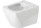 Wall-hung wc wc Duravit Viu Compact, 48x37cm, Rimless, bez rantu, fixing Durafix, HygieneGlaze - white