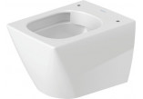 Wall-hung wc WC Duravit ME by Starck Compact, 48x36cm, Rimless, bez rantu, fixing Durafix, white