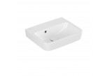 Countertop washbasin Villeroy & Boch O.novo, 45x37cm, without overflow, battery hole, Weiss Alpin