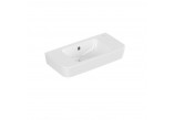 Wall-hung washbasin Villeroy&Boch O.novo, 50x25cm, z overflow, battery hole on the left strony, Weiss Alpin