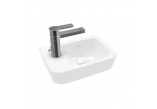 Small wall-hung washbasin Villeroy&Boch O.novo, 36x25cm, z overflow, battery hole, Weiss Alpin