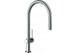 Kitchen faucet Hansgrohe Talis M54, single lever, height 435mm, pull-out spray, 2jet, sBox, black mat