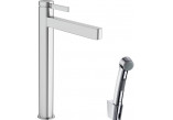 Washbasin faucet Hansgrohe Finoris, standing, height 328mm, z główką Bidette i wężem 160cm, chrome