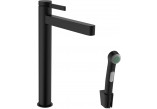 Washbasin faucet Hansgrohe Finoris, standing, height 182mm, z główką Bidette i wężem 160cm, chrome