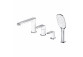 Bath tap Omnires Sacramento, wall mounted, 2 wyjścia wody, spout 179mm, chrome