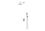 Shower system Omnires Sacramento, wall mounted, 2 wyjścia wody, overhead shower 25x25cm, handshower 3-functional, chrome