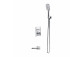 Shower system Omnires Sacramento, concealed, 2 wyjścia wody, overhead shower 25x25cm, handshower 3-functional, chrome