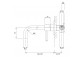 Washbasin faucet Omnires Y, concealed, 2-hole, spout 18,5cm, gold szczotkowany