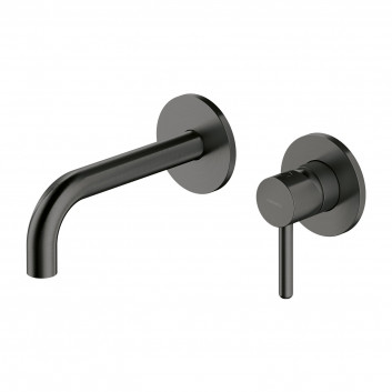 Washbasin faucet Omnires Y, concealed, 2-hole, spout 18,5cm, gold szczotkowany