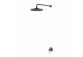 Shower system Omnires Y, concealed, 2 wyjścia wody, overhead shower 25cm, handshower 1-functional, grafit