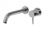 Washbasin faucet concealed Graff M.E. 25/M.E., spout 19 cm, component wall mounted, polished nickel
