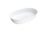 Countertop washbasin Omnires Neo M+, 60x36cm, without overflow, white shine