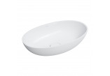 Countertop washbasin Omnires Neo M+, 60x36cm, without overflow, white shine