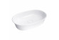Countertop washbasin Omnires Ovo M+, 55x36cm, without overflow, white shine