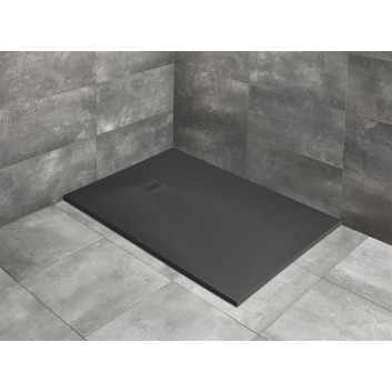 Shower tray Radaway Kyntos F, 120x90, z konglomeratu, antracytowy