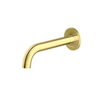 Freestanding bath mixer Kohlman Axel, height 1155mm, Shower set, gold shine