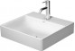 Vanity washbasin polished Duravit DuraSquare, 80x47, without tap hole, white