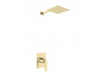 Concealed shower set Kohlman Experience Gold, with head shower okrągłą 25cm, gold shine